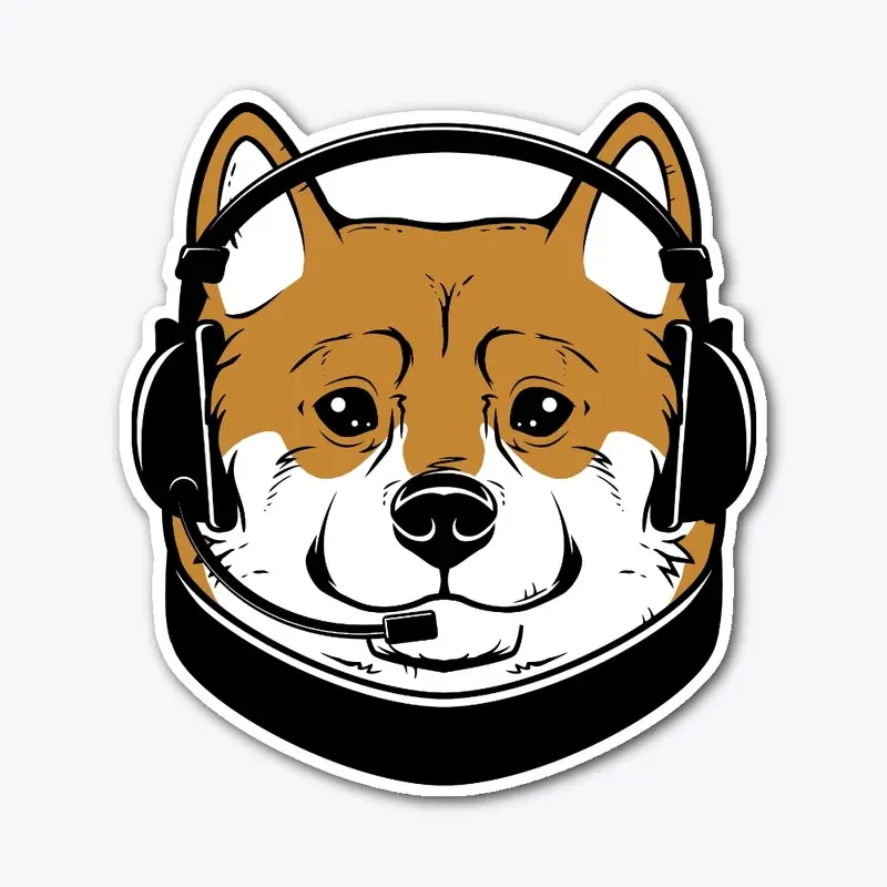 Whang Shiba Die Cut Sticker